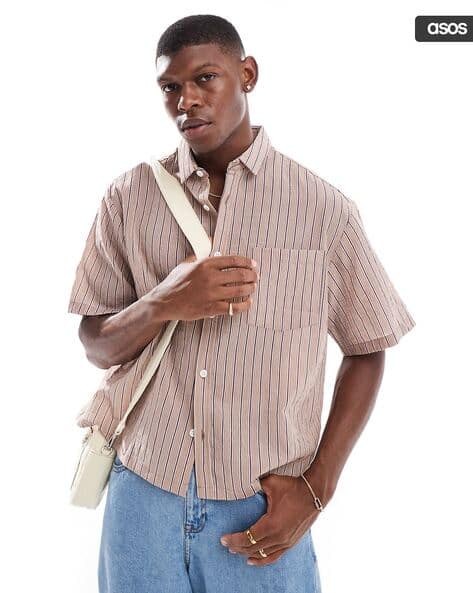 Buy Pink Shirts for Men by ASOS DESIGN Online