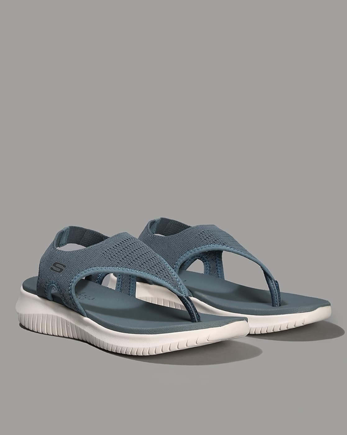 Buy Skechers Women Ultra Flex T-Strap Sandals Online | Ajio.com