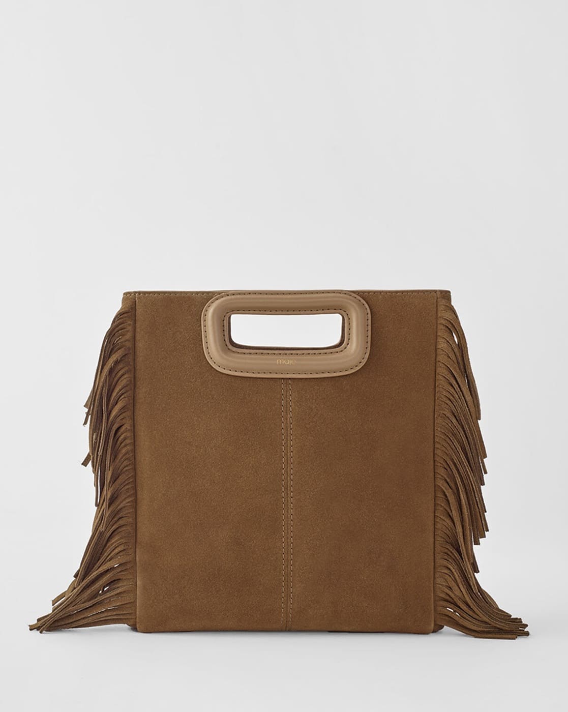 Suede Fringed M Bag