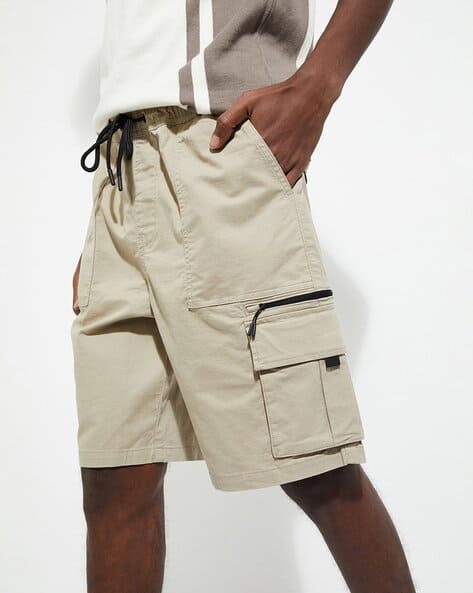 Khaki Cargo Shorts Outfit Men Cargo Shorts Mens Dress Shorts