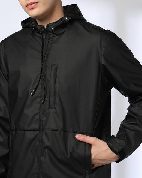 Buy DNMX Men Regular Fit Hooded Jacket Online | Ajio.com