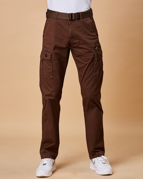 Beevee Men Relaxed Fit Cargo Pants