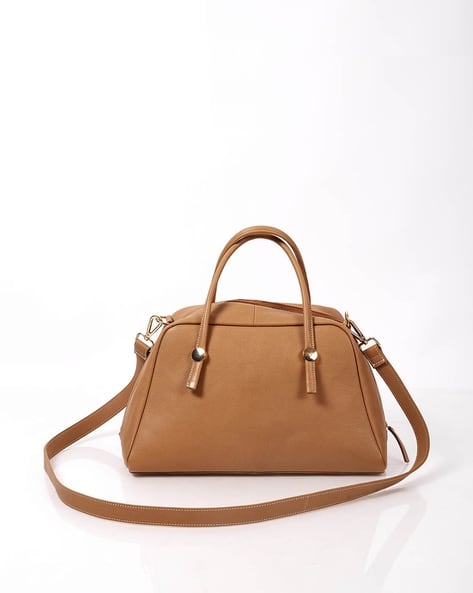 Leather Structured Shoulder Bag