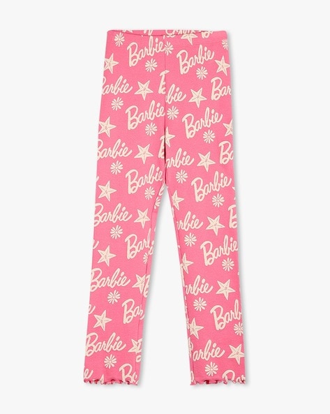 Kg Frendz Girls Barbie Print Leggings