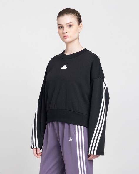 adidas striped sweatshirt