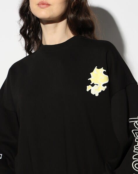 Cotone Orgvsm Maglietta Orgvsm Prezzo T-shirt “Globo” Nera (unisex