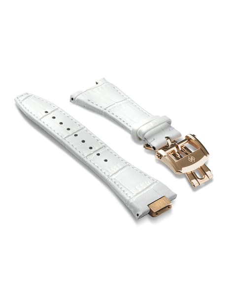 Water-Resistant Leather Watch Strap 44-45 MM