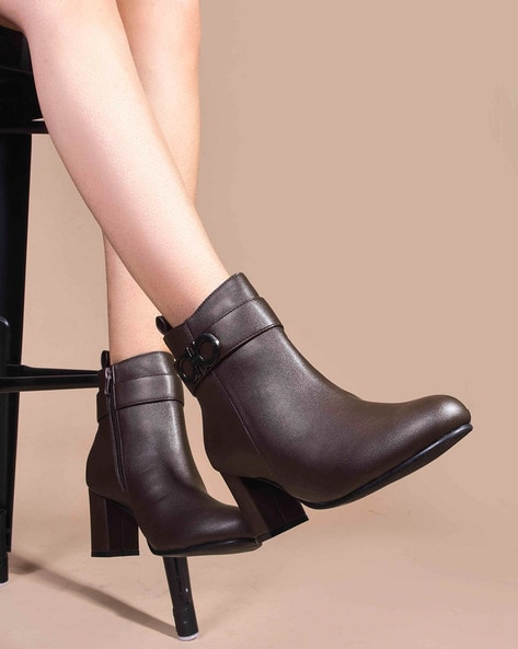 Shuz Touch Women Ankle-Length Boots