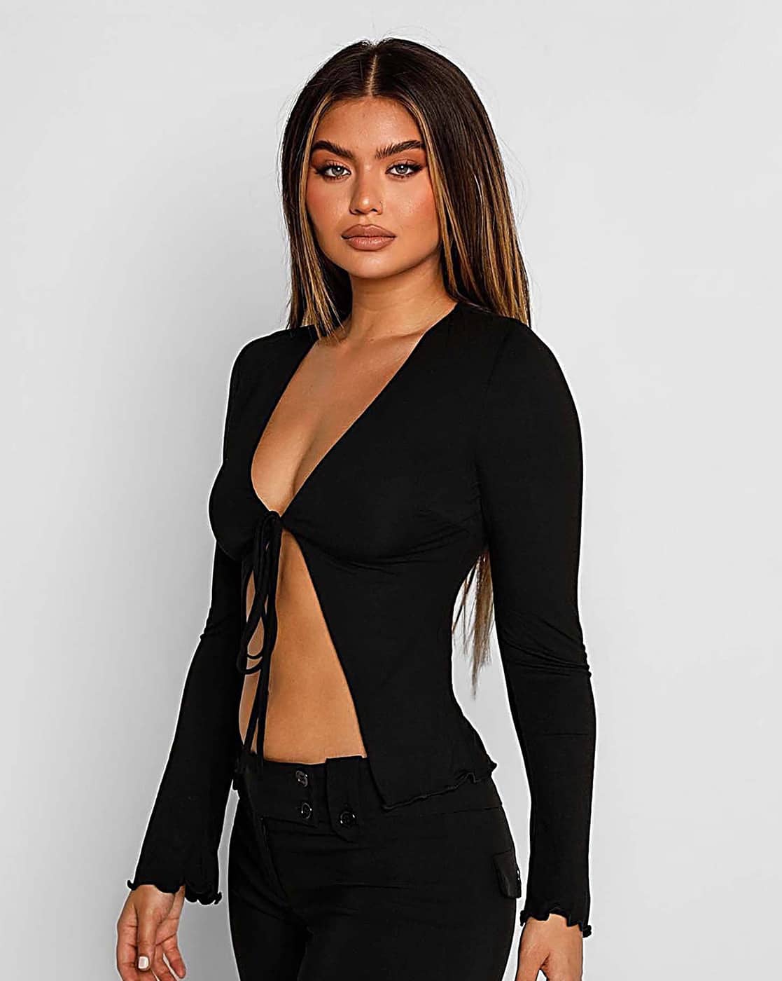 Buy Black Tops for Women by Lulu & Sky Online | Ajio.com
