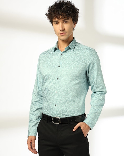 Men Printed Slim Fit Shirt