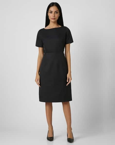 VAN HEUSEN Women Boat-Neck Shift Dress