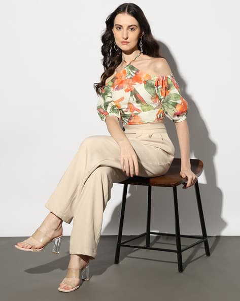 Outryt by AZORTE Floral Cosret Top