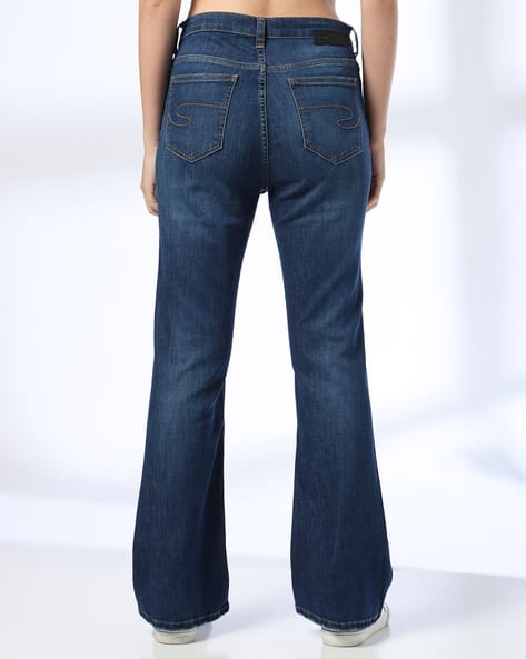 Women Lightly Washed Bootcut Jeans
