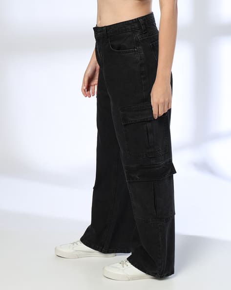 Buy Charcoal Black Jeans & Jeggings for Women by DNMX Online