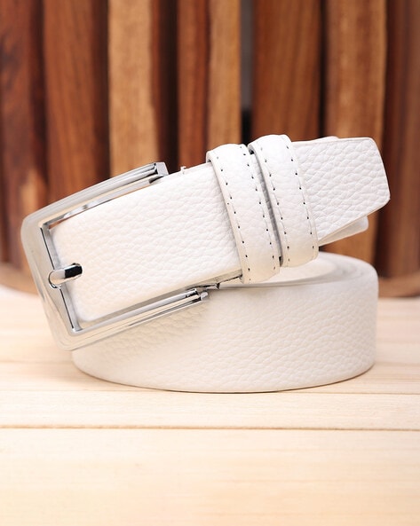 Men Wide Belt with Buckle Closure