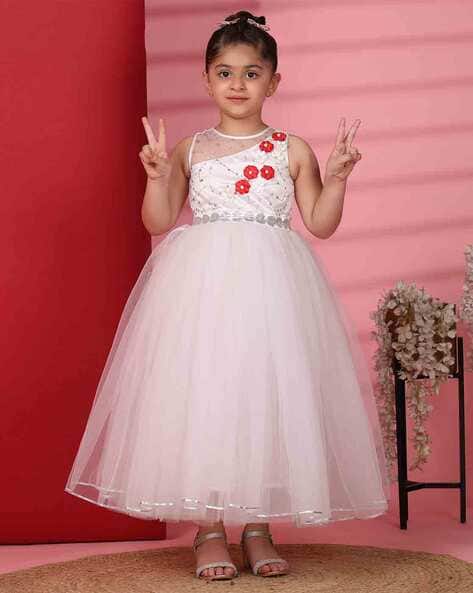 Buy White Dresses Frocks for Girls by TOY BALLOON KIDS Online