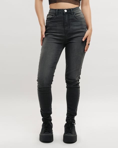 Women Skinny Fit Light Fade High-Rise Washed Jeans
