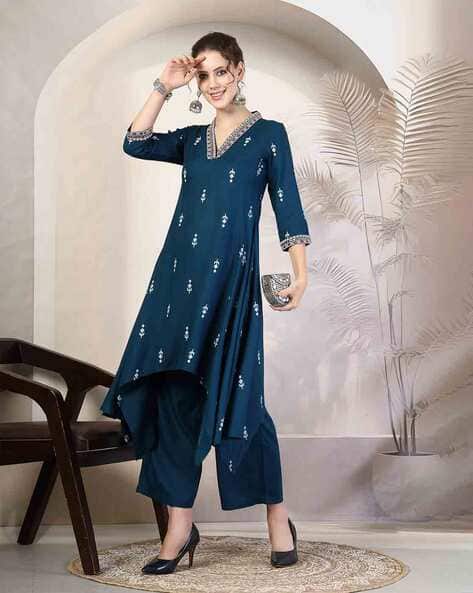 Buy BLUE Kurta Suit Sets for Women by Kimayra Online