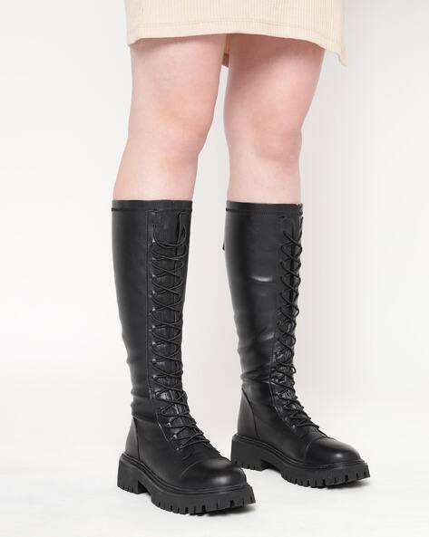 Truffle collection Knee-Length Boots with PU upper