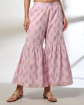 Women Floral Print Sharara