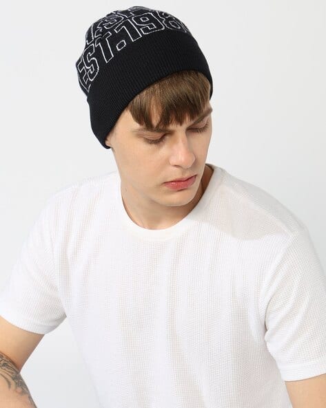 Smartwool Boundary Line Reversible Beanie - Merino Wool Blend, Black - View #14