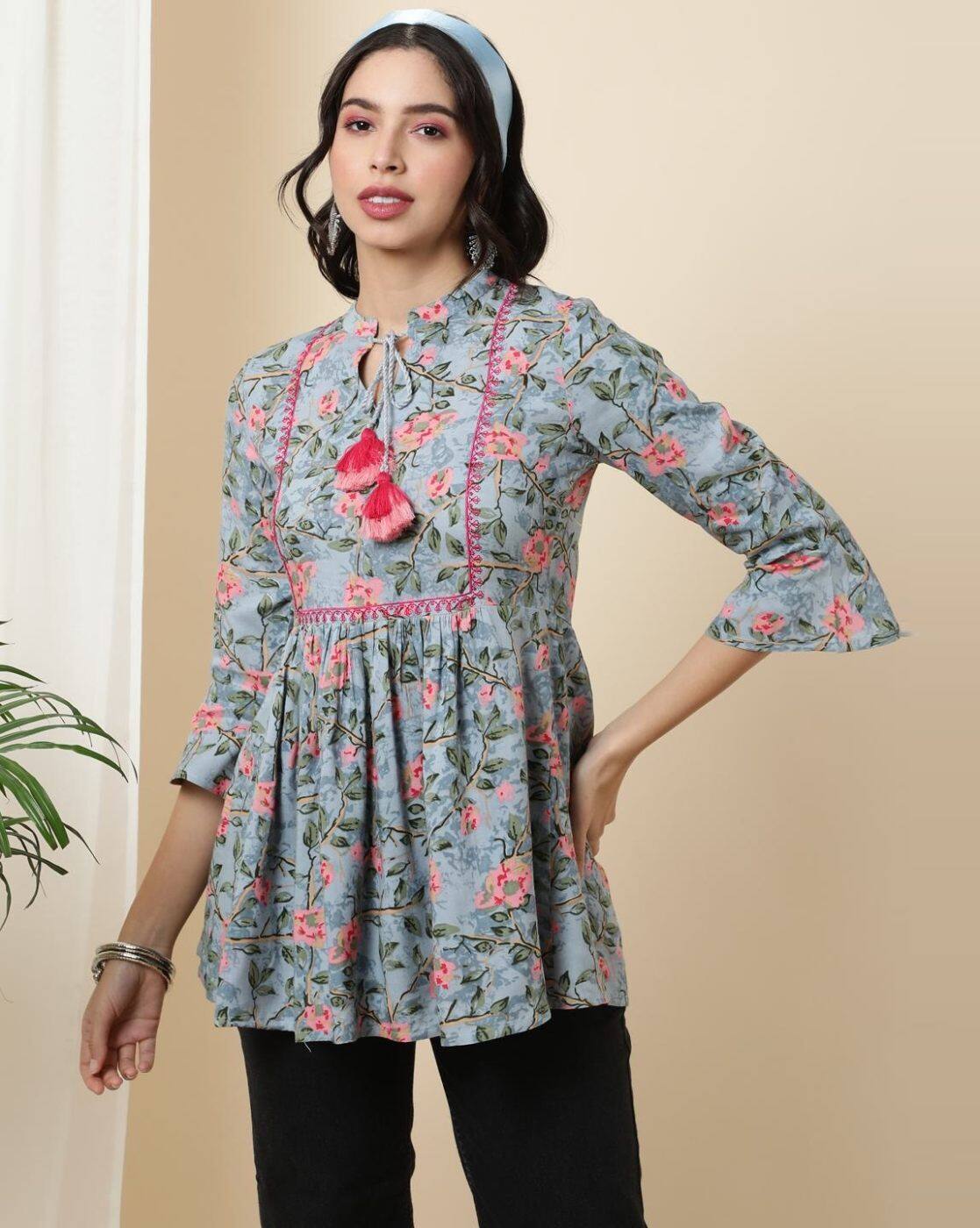 Buy Grey Tops for Women by Kimayra Online | Ajio.com