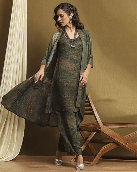 Buy Sage Green Fusion Wear Sets for Women by Biba Online