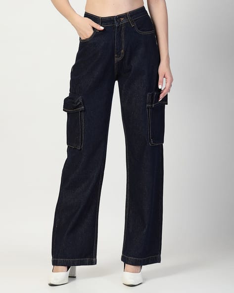 COSMIC TRIO Women Loose Cargo Pants