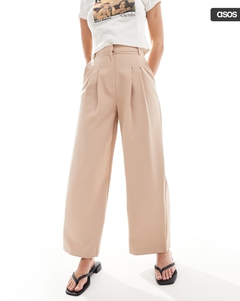 Buy Taupe Trousers Pants for Women by MISS SELFRIDGE Online Ajio