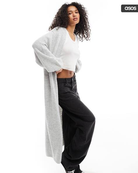 MISS SELFRIDGE Women Ribbed Front-Open Cardigan