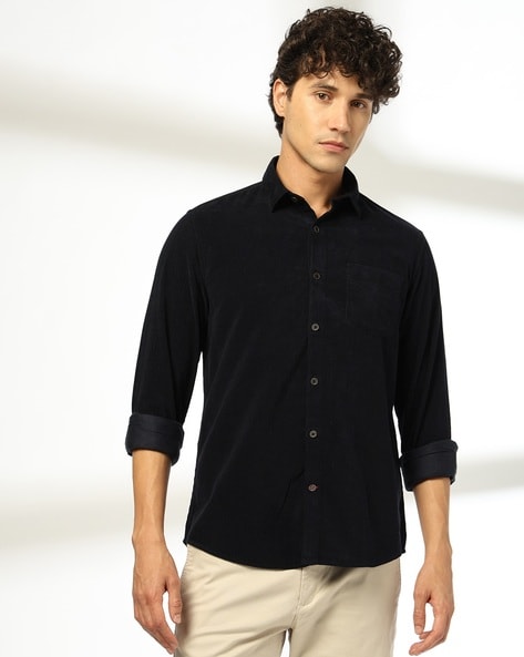 Men Smart Fit Shirt with Patch Pocket