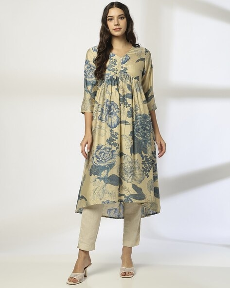Blue Kurtas for Women by AVAASA MIX N' MATCH Online | Ajio.com