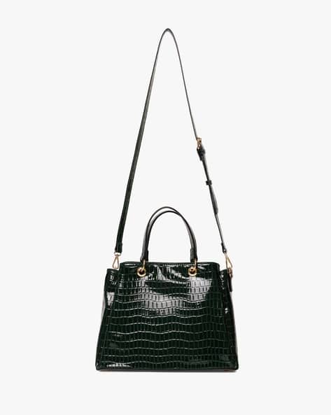 Women Croc-Embossed Shoulder Bag
