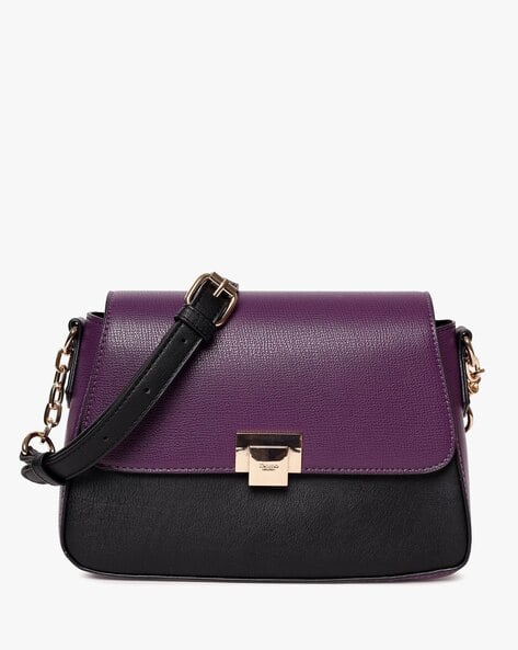 Women Delena Reptilian Flap-Over Sling Bag