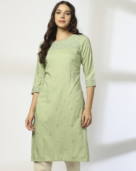 Women Printed Straight Kurta