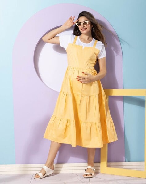 Buy Yellow Dresses Jumpsuits for Women by EASY MOM Online Ajio