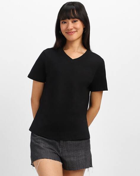 JUNEBERRY Women T-Shirt with V-Neck