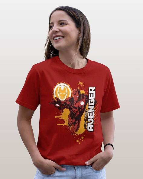 Buy Red Tshirts for Women by MACMERISE Online