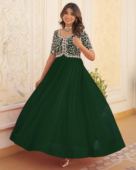 Buy Green Dresses Gowns for Women by Wedani Online Ajio