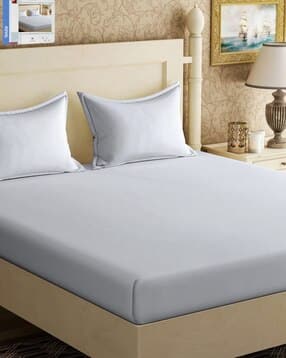 300 TC Double Bedsheet with Pillow Covers