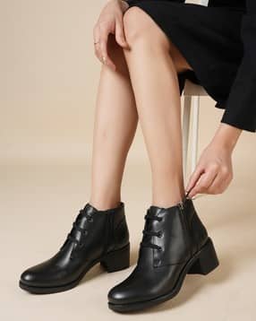 steppings Women Lace-Up Ankle-Length Boots-picture-47