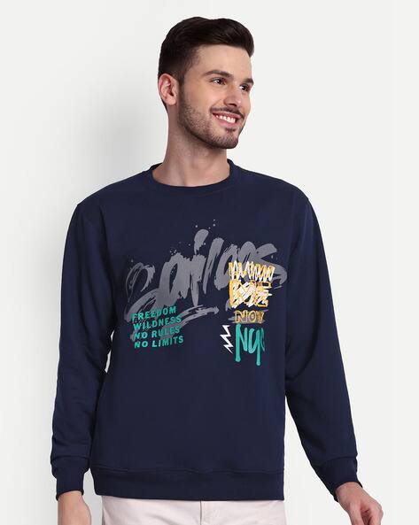 Buy Navy Blue Sweatshirt Hoodies for Men by ZEFFIT Online