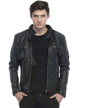 leather retail Men Bikers Jacket-picture-14