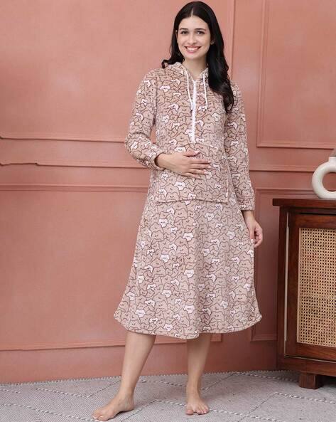 Buy Beige Nightshirts&Nighties for Women by Secret Wish Online