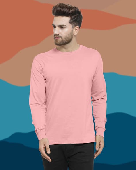 Buy Pink Tshirts for Men by HK FASHION Online