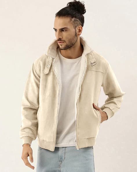 Buy Beige Jackets & Coats for Men by Campus Sutra Online | Ajio.com