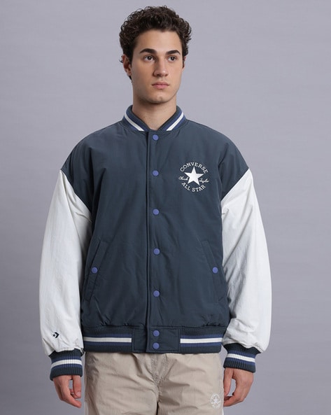 Buy Navy Jackets Coats for Men by CONVERSE Online Ajio