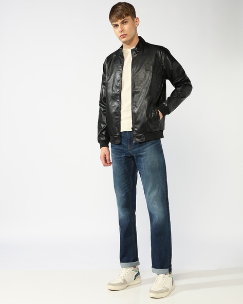 Gas Mid-Wash Zippered Fly Mid-Rise Jeans