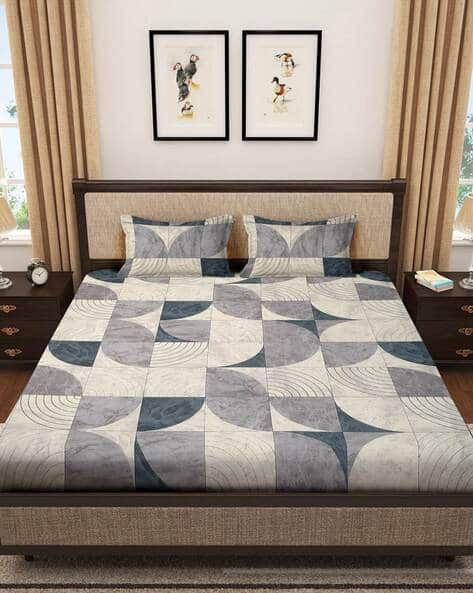 KLOTTHE Cotton Double Bedsheet Set