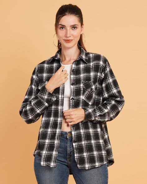 Buy ARF ANGOORI FASHION Women Checked Shirt with Spre Online